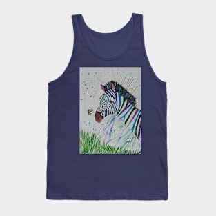 Abstract Colourful Zebra Tank Top